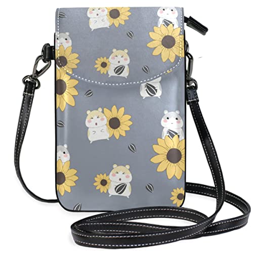 Damen PU-Leder Umhängetasche Igel Handytasche Geldbörse Kleine Umhängetasche mit Kartenfächern Damen PU-Leder Umhängetasche Igel Handytasche Geldbörse Kleine Umhängetasche mit Kartenfächern von Oudrspo