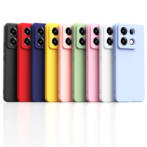 Oududianzi - 9 Stücke Hülle für Xiaomi Redmi Note 13 Pro 5G Handyhülle, Weiche TPU-Silikon Case Dünne und Leichte und Stoßfeste, Anti-Kratz Anti-Tropfen Schutz-hülle aus Flexiblem Gummi - [9 Farben] von Oududianzi