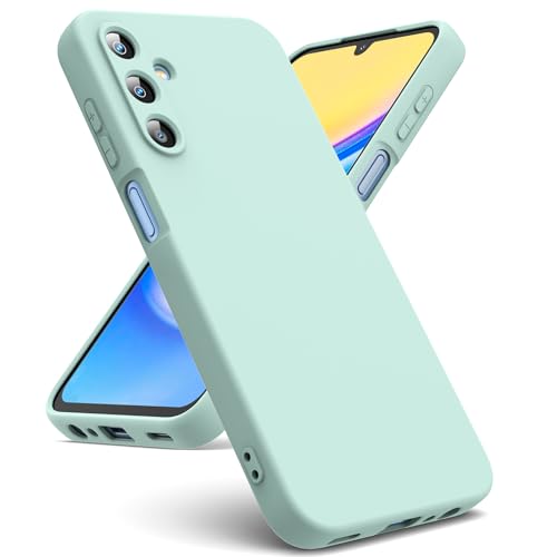 Oududianzi - Hülle Kompatibel mit Samsung Galaxy A15 4G / 5G Hülle, [Flüssigsilikonhülle] [Innenseite Mikrofaser] Weiche TPU Schutzhülle aus Gummi Stoßfeste Silikongel Fall Samsung A15 Hülle - Mint von Oududianzi