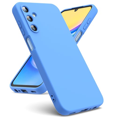 Oududianzi - Hülle Kompatibel mit Samsung Galaxy A15 4G / 5G Hülle, [Flüssigsilikonhülle] [Innenseite Mikrofaser] Weiche TPU Schutzhülle aus Gummi Stoßfeste Silikongel Fall Samsung A15 Hülle - SkyBlue von Oududianzi