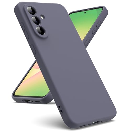 Oududianzi - Hülle Kompatibel mit Samsung Galaxy A56 5G Hülle, [Flüssigsilikonhülle] [Innenseite Mikrofaser] Weiche TPU Schutzhülle aus Gummi Stoßfeste Silikongel Fall Hülle - Dunkelgrau von Oududianzi