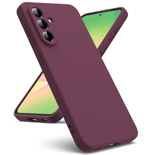 Oududianzi - Hülle Kompatibel mit Samsung Galaxy A56 5G Hülle, [Flüssigsilikonhülle] [Innenseite Mikrofaser] Weiche TPU Schutzhülle aus Gummi Stoßfeste Silikongel Fall Hülle - Weinrot von Oududianzi