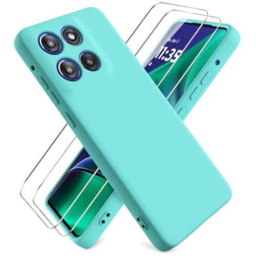 Oududianzi Hülle für Motorola Moto G Stylus 5G 2025 + 2 Stück Panzerglas Schutzfolie, Weiche Flüssige TPU Silikon Stoßfeste Schutzhülle - Eisblau Oududianzi Hülle für Motorola Moto G Stylus 5G 2025 + 2 Stück Panzerglas Schutzfolie, Weiche Flüssige TPU Silikon Stoßfeste Schutzhülle - Eisblau von Oududianzi