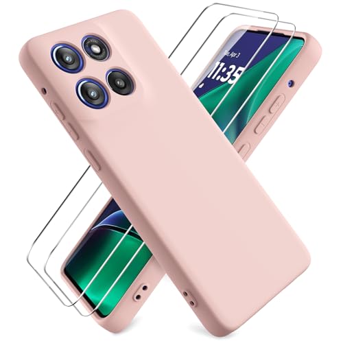 Oududianzi Hülle für Motorola Moto G Stylus 5G 2025 + 2 Stück Panzerglas Schutzfolie, Weiche Flüssige TPU Silikon Stoßfeste Schutzhülle - Rosa Oududianzi Hülle für Motorola Moto G Stylus 5G 2025 + 2 Stück Panzerglas Schutzfolie, Weiche Flüssige TPU Silikon Stoßfeste Schutzhülle - Rosa von Oududianzi