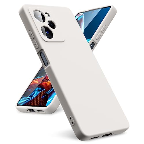 Oududianzi - Schutzhülle für Xiaomi Poco X5 Pro 5G, [Schutzhülle aus Flüssigsilikon ] [Innenseite Mikrofaser] weiche Gummihüllen, stoßfeste Schutzhülle, Bumper Schutz-Stone von Oududianzi