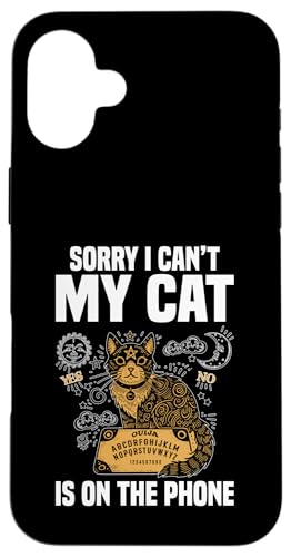 Ouija Board Dark Art Occult My Cat Paranormal Spirit Board Hülle für iPhone 16 Plus von Ouija Board Design For Dark Art & Occult Fans
