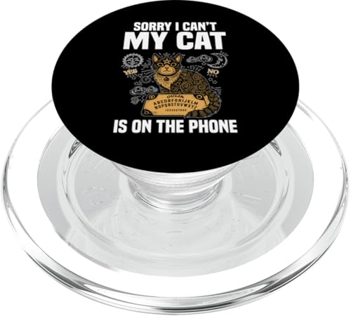 Ouija Board Dark Art Occult My Cat Paranormal Spirit Board PopSockets PopGrip für MagSafe Ouija Board Dark Art Occult My Cat Paranormal Spirit Board PopSockets PopGrip für MagSafe von Ouija Board Design For Dark Art & Occult Fans