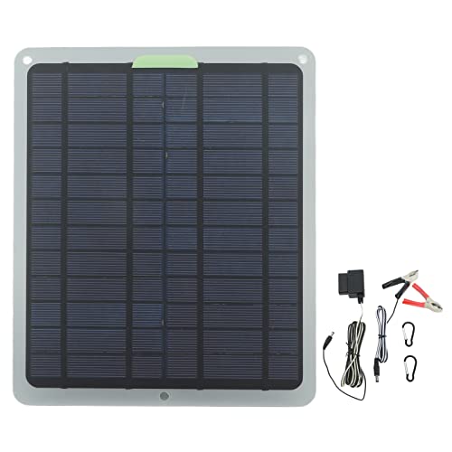 22 W Mini-Solarpanel-Set Mit Halterung, 12 V OBD-Batterie-Controller, Monokristallines Solarpanel-Ladegerät Für Handy, Tablet, Outdoor, Reisen, Camping, Wohnmobil von Ouitble