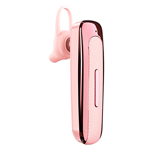Ouitble Bluetooth Kopfhörer Sport Single in Ear Kopfhörer Kabellos Stereo Bluetooth Headset mit Ohrhaken IPX5 Wasserdicht 20 Std Sprechzeit für Business Büro Autofahren (Rosa) von Ouitble