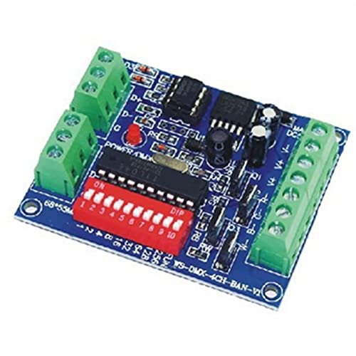 Ouitble Decoder Board Controller, DMX Decoder Board, 4-Kanal DMX512 Control Board LED RGBW DMX Decoder Board Controller 20A Max für RGB LED von Ouitble