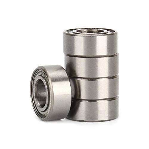 Ouitble Mini-Lager, 10 Stück, MR105ZZ, kleine Rillenkugellager, 5 x 10 x 4 mm, Kugellagerstahl für 3D-Drucker, Quadrocopter, Schiffsmodell von Ouitble