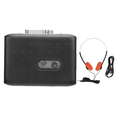 Ouitble Tragbarer Kassettenspieler USB C Kassetten-zu-MP3-Konverter mit Integriertem Mikrofonrecorder und Kopfhörerbuchse Schwarz Ouitble Tragbarer Kassettenspieler USB C Kassetten-zu-MP3-Konverter mit Integriertem Mikrofonrecorder und Kopfhörerbuchse Schwarz von Ouitble