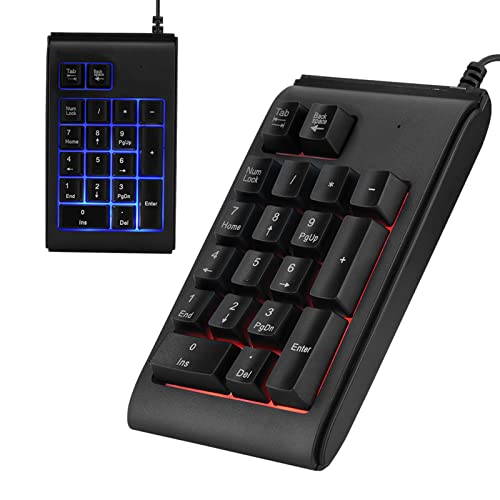Ouitble USB Numerische Tastatur 19 Taste Tragbare -Nummernpad mit 3 Farben LED -Rückbeleuchtung für Laptop -Desktop -PC -Computer Ouitble USB Numerische Tastatur 19 Taste Tragbare -Nummernpad mit 3 Farben LED -Rückbeleuchtung für Laptop -Desktop -PC -Computer von Ouitble