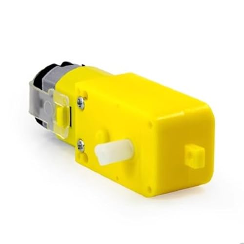 TT Motor Gleichstrom-Elektromotor, 3–6 V Getriebemotor, Doppelwelle, 200 U/min, Übersetzungsverhältnis 1:48, Motor mit Reifen-Rad-Set für Smart Car Robot 4-Rad-Gleichstrom TT Motor Gleichstrom-Elektromotor, 3–6 V Getriebemotor, Doppelwelle, 200 U/min, Übersetzungsverhältnis 1:48, Motor mit Reifen-Rad-Set für Smart Car Robot 4-Rad-Gleichstrom von Ouitble