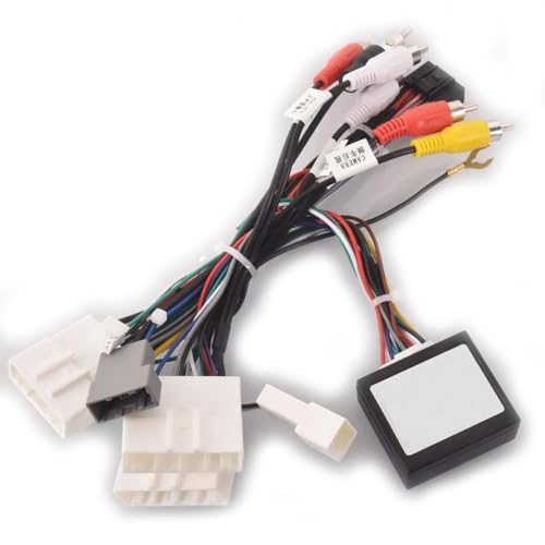 Oulesh Kabelbaum für Nissan Murano Qashqai J10 J11 X-Trail Tiida, für Android 16pin Autoradio-Kabelbaum-Kabeladapter von Oulesh