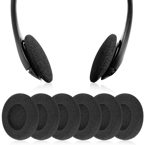 Ouligay 3 Paar Kopfhörer Ohrpolster Schaumstoff Polster Kopfhörerpolster Ohrpolster Schaum Ohrkissen 50mm Black Ersatz Earpads für Kopfhörer Headset MP3 MP4 von Ouligay