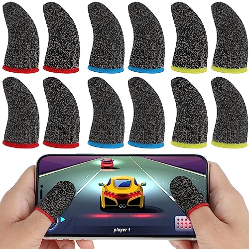 Ouligay 30 Stück Finger Sleeves Thumb Sleeve for Gaming Fingerschutz Finger Handschuhe Mobile Gaming Finger Sleeve Daumenhülsen Fingerabdeckung für Touchscreen Spiel Mobile von Ouligay