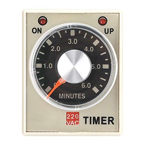 1 Stück 220VAC 6 Minuten Einschaltverzögerung Timer-Zeitrelais für AH3-3 (6M)(6m) von Oumefar