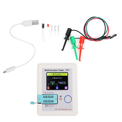 Multifunktionstransistortester Diode Triode Kondensator Widerstand Transistor Tester ESR Meter Multifunktionstester für Kondensatordioden von Oumefar