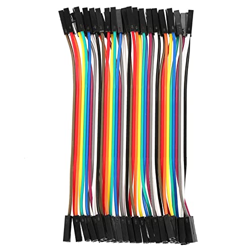 Oumefar 3-teiliges Buntes 10-cm-Er-Kabel-Set, 40-polig, M auf F, 40-polig, M auf M, 40-polig, F auf F, für Steckbrettkabel, 40p, 13 X 7 X 1 von Oumefar