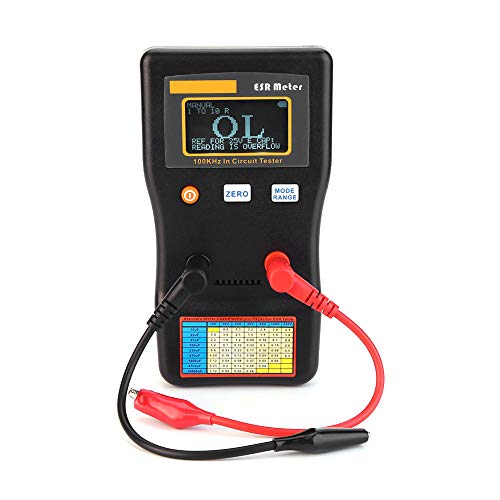 Oumefar Esr Messgerät Auto Ranging In Circuit Tester ESR-Kondensator widerstand Kapazitätsmesser Diode Triode Kapazität Induktivität Multimeter Komponenten Tester von Oumefar