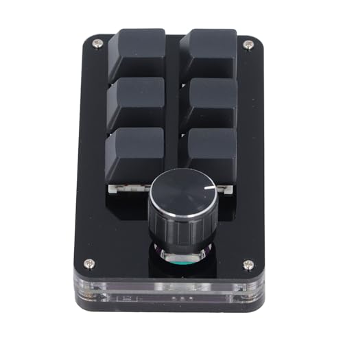 Oumefar Mechanische Mini-Makro-Gaming-Tastatur, 5V 1A Konfigurierbare Mini-USB-Medientastatur Oumefar Mechanische Mini-Makro-Gaming-Tastatur, 5V 1A Konfigurierbare Mini-USB-Medientastatur von Oumefar