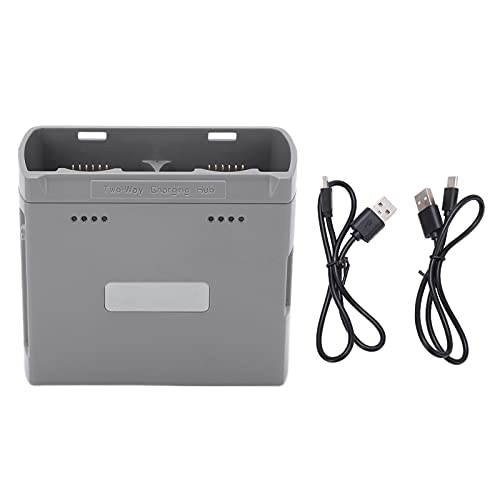 Oumefar Mini 2 Akku Ladestation Zum Laden von Zwei Akkus für Mini 2 Zubehör und Drohnen Zubehör (Grau) von Oumefar