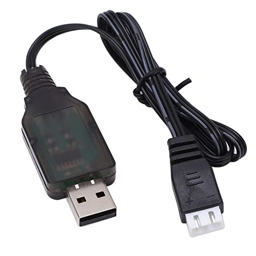 Oumefar USB-Ladekabel, 1/16 RC-Auto-Ladegerät 7,4 V 1000 MA Lipo-Akku USB-Ladegerät Ladekabel für 1/16 Ferngesteuertes Auto RC-Zubehör von Oumefar