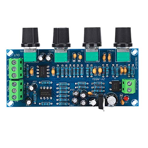 Preamp Tone Board Einzelstromversorgung Elektrischer Vorverstärker mit Fieberqualität Elektronische Komponente für NE5532-Verstärker von Oumefar
