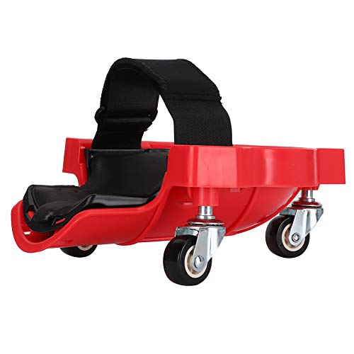 komfortables flexibles gleitendes Kniepolster, hochwertiges Kniepolster, einfach zu bedienendes Radkniepolster aus Kunststoff zum Bemalen von Vinyl-Fliesen(red) von Oumefar