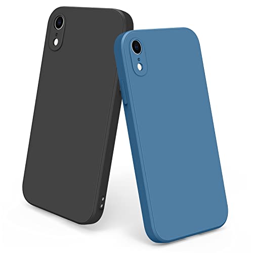 Oumida 2 Stücke Hülle Kompatibel mit iPhone XR Handyhülle, Premium TPU Silikon Case Schutzhülle, Rundumschutz Der Kamera, Kratz und Stoßfest Case für iPhone XR 6.1'', Schwarz + Navy Blau Oumida 2 Stücke Hülle Kompatibel mit iPhone XR Handyhülle, Premium TPU Silikon Case Schutzhülle, Rundumschutz Der Kamera, Kratz und Stoßfest Case für iPhone XR 6.1'', Schwarz + Navy Blau von Oumida