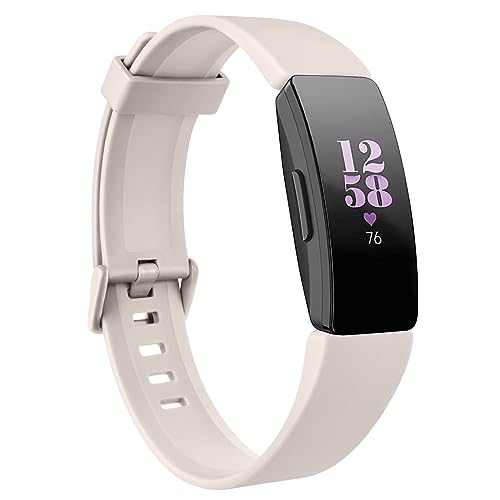 Oumida Armband Kompatibel mit Fitbit Inspire/Fitbit Inspire HR Armband, Weiches TPU Ersatzband Uhrenarmband Zubehör für Fitbit Inspire/Inspire HR Fitness Tracker (S, Sternenlicht) von Oumida