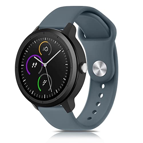 Oumida Armband Kompatibel mit Garmin Venu/Venu Sq/Venu 2 Plus & Garmin Vivoactive 3/Vivoactive 3 Music/Vivomove Style/Vivomove 3/Luxe/HR, 20mm Verstellbares Silikon Sport Uhrenarmband, Blau Grau Oumida Armband Kompatibel mit Garmin Venu/Venu Sq/Venu 2 Plus & Garmin Vivoactive 3/Vivoactive 3 Music/Vivomove Style/Vivomove 3/Luxe/HR, 20mm Verstellbares Silikon Sport Uhrenarmband, Blau Grau von Oumida
