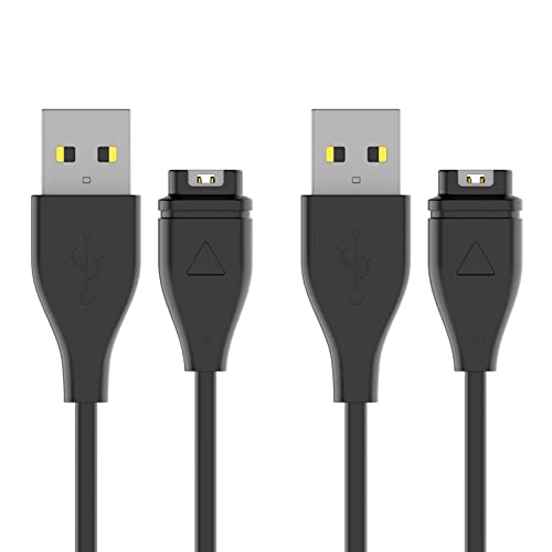 Oumida Ladekabel Kompatibel mit Garmin Venu/Venu 2 Plus/Venu Sq/Venu Sq 2 Music/Vivoactive 3 Ladegerät, USB Ladestation Charger Cable Dock Kabel Nur für Garmin Fenix 7/Fenix 6/Fenix 5 (100cm*2) von Oumida
