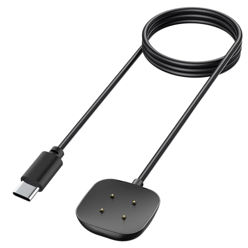 Oumida Ladekabel für Fitbit Sense 2/Versa 4/Versa 3/Sense Ladegerät, 50cm/1.64ft und 100cm/3.3ft USB C Ladestation Charger Cable Dock Kabel Nur mit Fitbit Versa 3/Versa 4/Sense (100cm) von Oumida