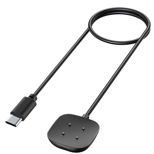 Oumida Ladekabel für Fitbit Sense 2/Versa 4/Sense, USB C Ladestation Charger Cable Dock, 50cm/1.64ft und 100cm/3.3ft, Kompatibel mit Fitbit Versa 3/4/Sense von Oumida