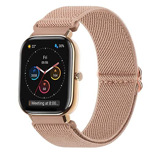 Oumida für Amazfit GTS 4 Mini Armband/Amazfit GTS 2 Mini Armband/GTS 2 /GTS 2e/GTS 3/GTS 4, 20mm Elastisches Nylon Loop Dehnbare Ersatzarmband für Amazfit Bip 3 Pro/Bip 3/Bip S/Bip U Pro/GTR 42mm Oumida für Amazfit GTS 4 Mini Armband/Amazfit GTS 2 Mini Armband/GTS 2 /GTS 2e/GTS 3/GTS 4, 20mm Elastisches Nylon Loop Dehnbare Ersatzarmband für Amazfit Bip 3 Pro/Bip 3/Bip S/Bip U Pro/GTR 42mm von Oumida