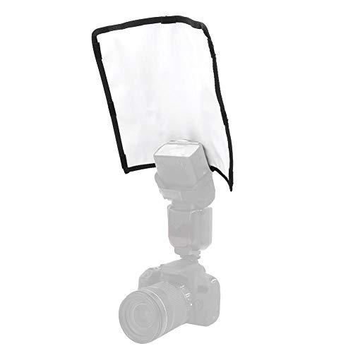 Oumij Flash Diffuser Softbox Faltbar Blitzdiffusorreflektor Speedlite-Fotografie Reflektor Kleiner und zusammenklappbarer weißer Reflektor für Speedlite von Oumij