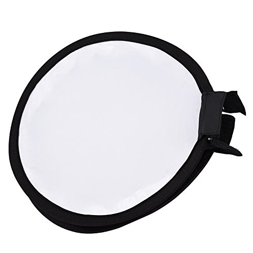 Round Diffuser SoftBox, Auf-Kamera Softbox Diffusor Universal Tragbare Blitz Diffusor Softbox für Blitzgeräte für Nikon Canon Sony(30cm) von Oumij