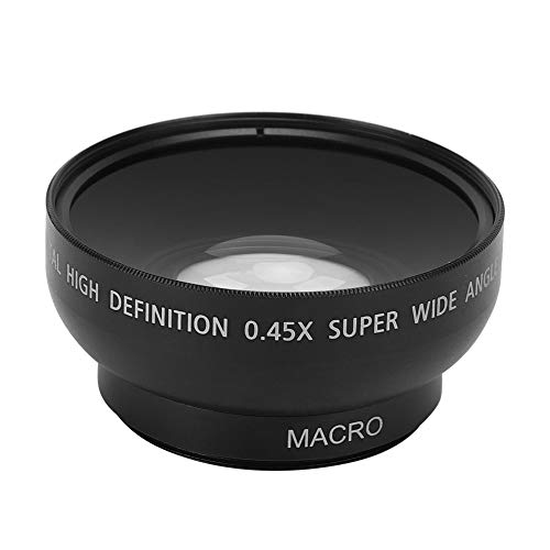 46MM 0,45X Weitwinkel Makroobjektiv - Aluminiumlegierung + Optisches Glas - Für Landschaftsfotografie - Kamera Superweitwinkelobjektiv - Für Alle Kameraobjektive Mit 46MM Durchmesser von Oumij1