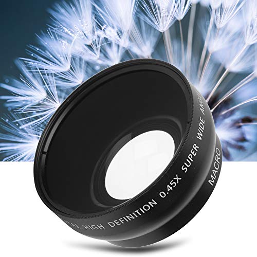 49MM 0,45X Weitwinkel Makroobjektiv - Aluminiumlegierung + Optisches Glas - Superweitwinkelobjektiv - für alle Kameraobjektive mit 49MM Durchmesser von Oumij1