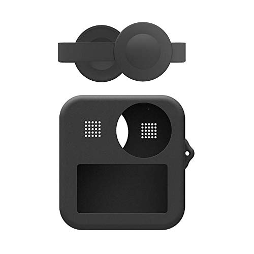 Oumij1 Silikon Kamera Schutzhülle + Objektivabdeckung - Professionelle weiche Kamera Abdeckung - Silikonfett - für GoPro Max-Kameragehäuse von Oumij1
