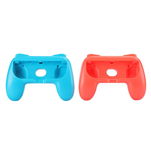 Oumij1 Spielegriffe Ergonomische Spiele Griffgriffe Antiwear Controller Schutzhülle Passend für Nintendo Switch Joy-Con(rot und Blau) von Oumij1