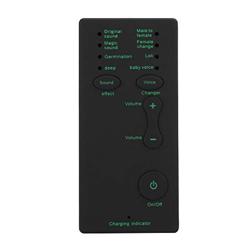 Oumij1 Voice Changer Gerät, Tragbare Live-Soundkarte, 7 Verschiedene Sprachkonverter, Plug and Play, für Handy, Computer, Laptop, für PS4/XBOX von Oumij1