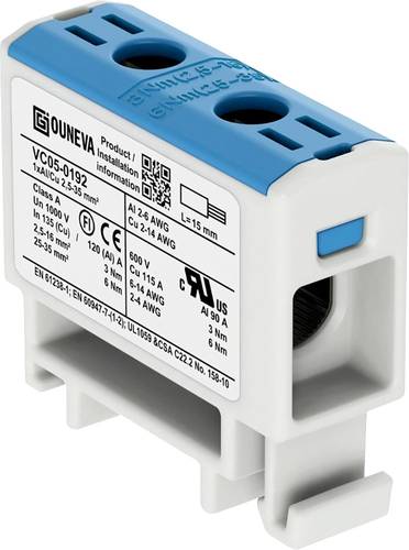 Ouneva Group VC05-0192 Verteilerblock Blau 1St. Ouneva Group VC05-0192 Verteilerblock Blau 1St. von Ouneva Group