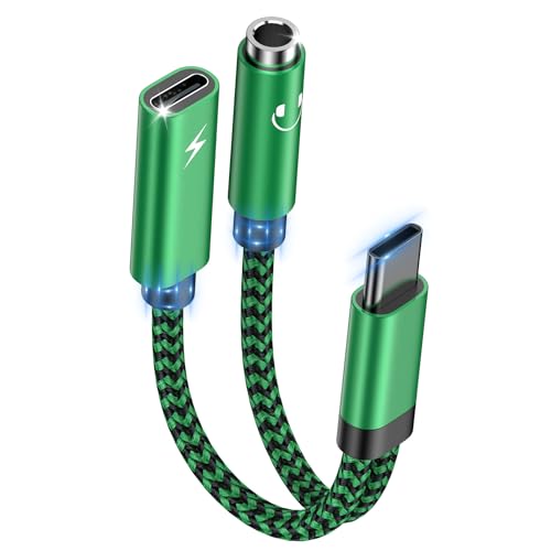 2in1 USB C auf 3,5mm Klinke Kopfhörer Adapter und Laden, Type C auf 3.5mm Klinke Adapter,USB C zu Schnellladung Aux für Samsung Galaxy S25 A54 A53 A34 A23 A33 A14 S23 S22 S21 S20 S24,iPhone 16,Pixel 2in1 USB C auf 3,5mm Klinke Kopfhörer Adapter und Laden, Type C auf 3.5mm Klinke Adapter,USB C zu Schnellladung Aux für Samsung Galaxy S25 A54 A53 A34 A23 A33 A14 S23 S22 S21 S20 S24,iPhone 16,Pixel von Ouorkee