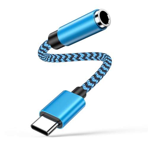 USB C auf 3.5mm Kopfhörer Jack Adapter, Audio Typ C auf Aux Dongle Kabel mit DAC Chip kompatibel mit iPhone 16/15/15pro/15plus/15pro max, Samsung S25 S24 S23 S22 S21 S20, iPad, Huawei P60/50/40/30 von Ouorkee