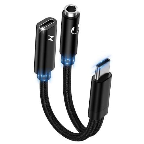 USB C auf 3,5mm Klinke Kopfhörer Adapter und Laden,2-in-1 Type C auf 3.5mm Klinke Adapter,USB C zu Schnellladung Aux Audio für Samsung S25 S24 A54 A53 A34 A23 A33 A14 S23 S22 S21 S20,Google Pixel 8 USB C auf 3,5mm Klinke Kopfhörer Adapter und Laden,2-in-1 Type C auf 3.5mm Klinke Adapter,USB C zu Schnellladung Aux Audio für Samsung S25 S24 A54 A53 A34 A23 A33 A14 S23 S22 S21 S20,Google Pixel 8 von Ouorkee