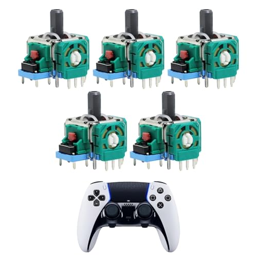 5 Stück Ersatz Elektromagnetischer Joystick für PS5 Controller, Analog Daumenstick mit Potentiometer-Sensor für PlayStation 5, 3D joystick Module Trimmer Potentiometer sensor für DualSense Joystick 5 Stück Ersatz Elektromagnetischer Joystick für PS5 Controller, Analog Daumenstick mit Potentiometer-Sensor für PlayStation 5, 3D joystick Module Trimmer Potentiometer sensor für DualSense Joystick von Oupdate