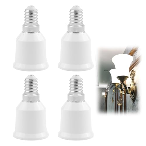 E14 auf E27 Adapter Konverter, Lampenfassung Sockel Adapter E14 to E27, Kleine Edison Schraube zu Schraubgewinde E27, E14 bis E27 Fassung für LED Lampen, Glühlampen, CFL Lampen E14 auf E27 Adapter Konverter, Lampenfassung Sockel Adapter E14 to E27, Kleine Edison Schraube zu Schraubgewinde E27, E14 bis E27 Fassung für LED Lampen, Glühlampen, CFL Lampen von Oupdate